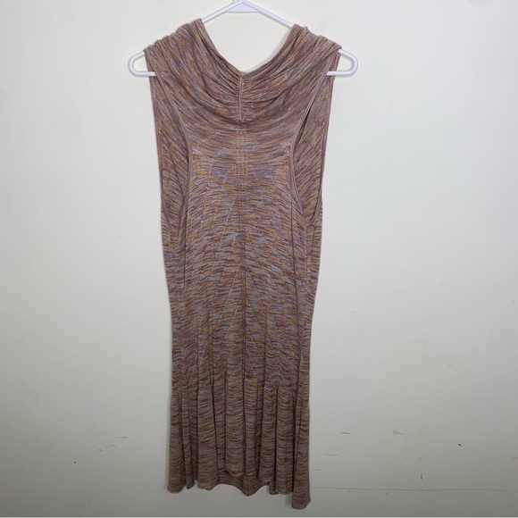 Moth Anthro Small 100% Spun Rayon Sleeveless Dress Off Shoulder Cowl Neckline - Picture 2 of 7